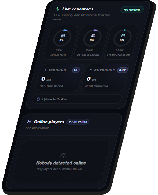 PylonHosting server control panel